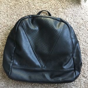 Brand New Pleather black backpack